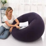 Cojín puf inflable impermeable para exterior