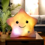 Cojín estrella luminoso