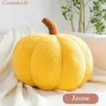 Cojín de calabaza amarillo