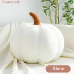 Cojín calabaza blanco