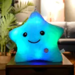 Cojín estrella luminoso