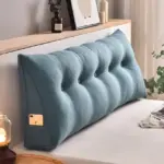 Cojín para cabecero azul
