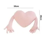 Cojín en forma de corazón con reposabrazos